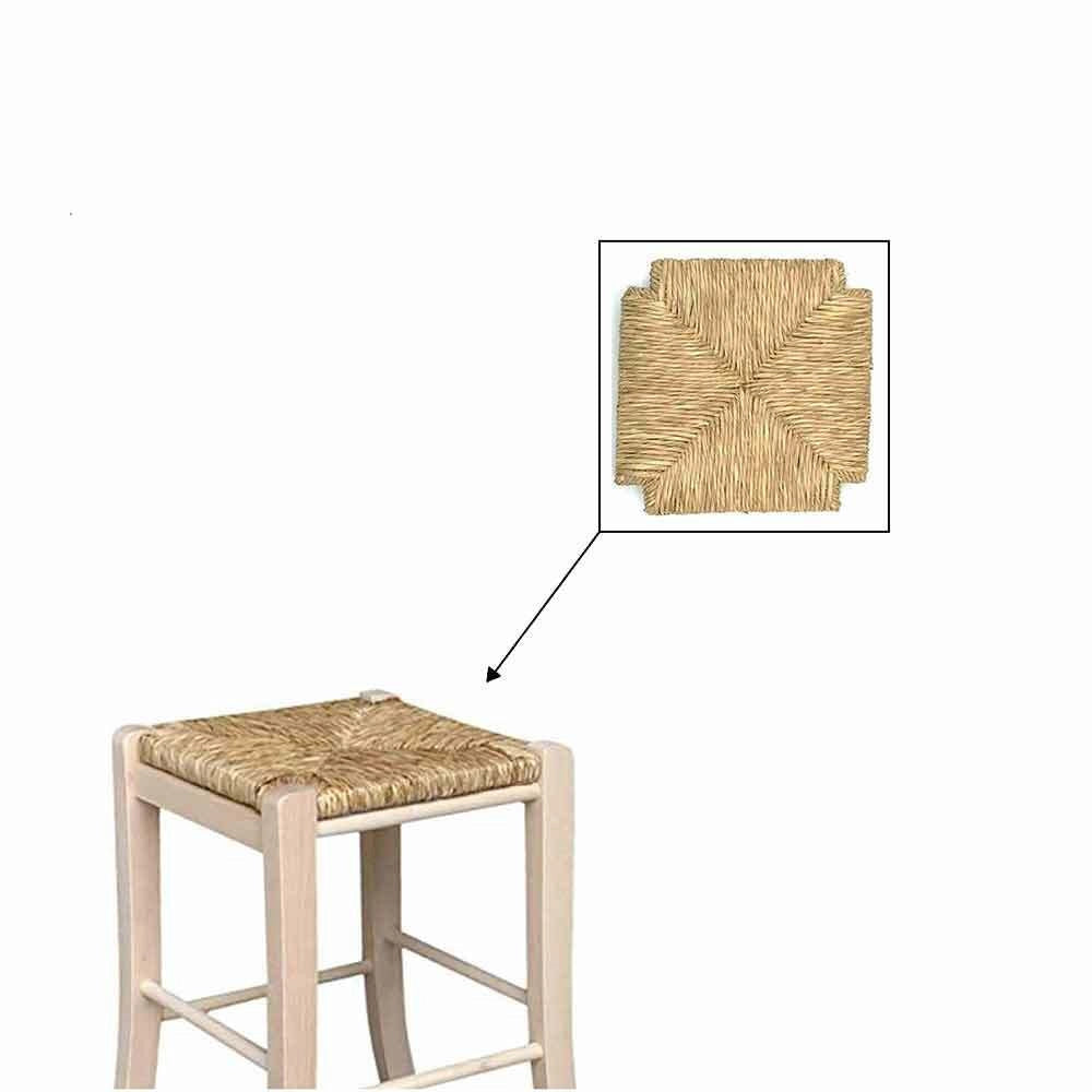Seduta di ricambio in paglia per sgabello quadrato 30 x 30 cm modello 772