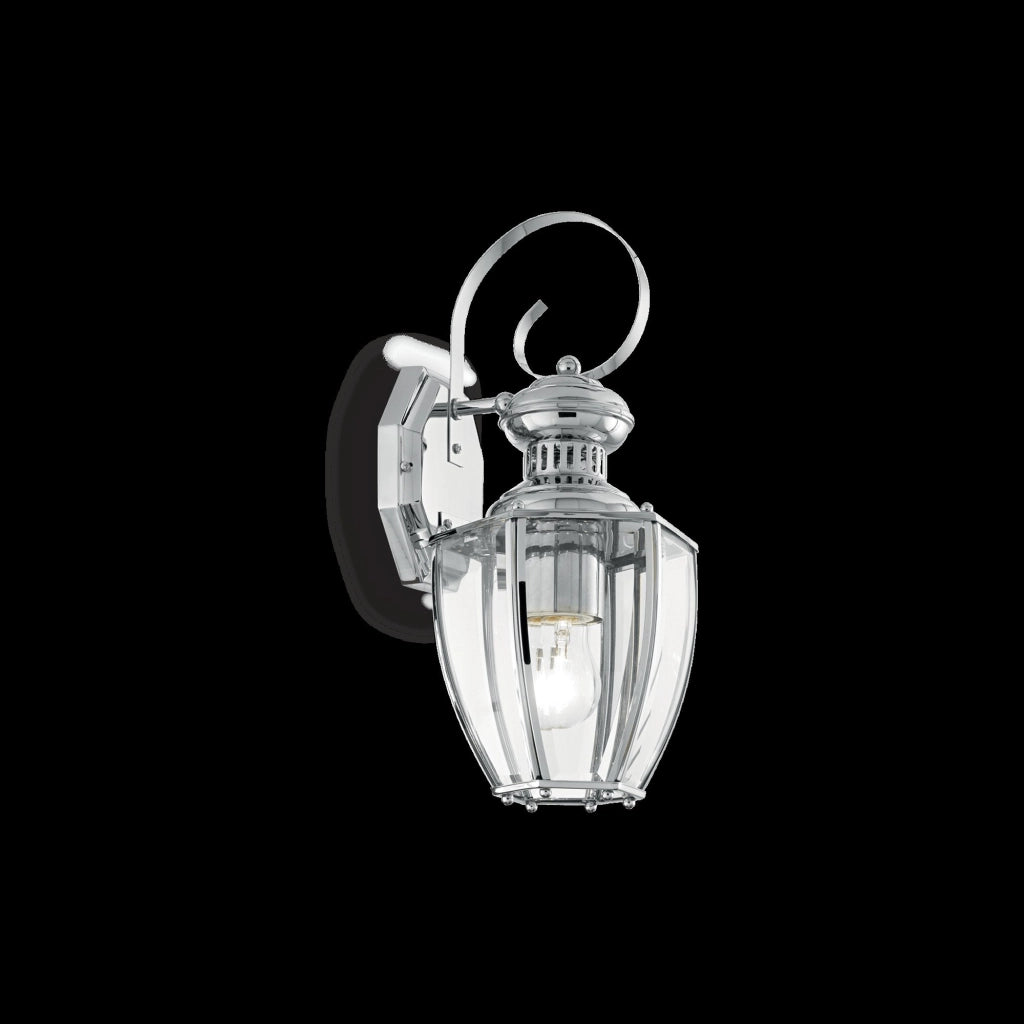 Rudiano, Lampada da Parete Materiale Aplique in Metallo, Argento