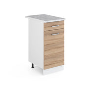 Vicco Base universale Sonoma 40 cm con cassetto, con piano di lavoro