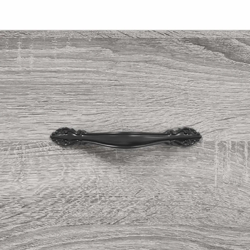 Comodino | Armadio da Notte | Mobiletto da notte a Muro Grigio Sonoma 35x35x20 cm