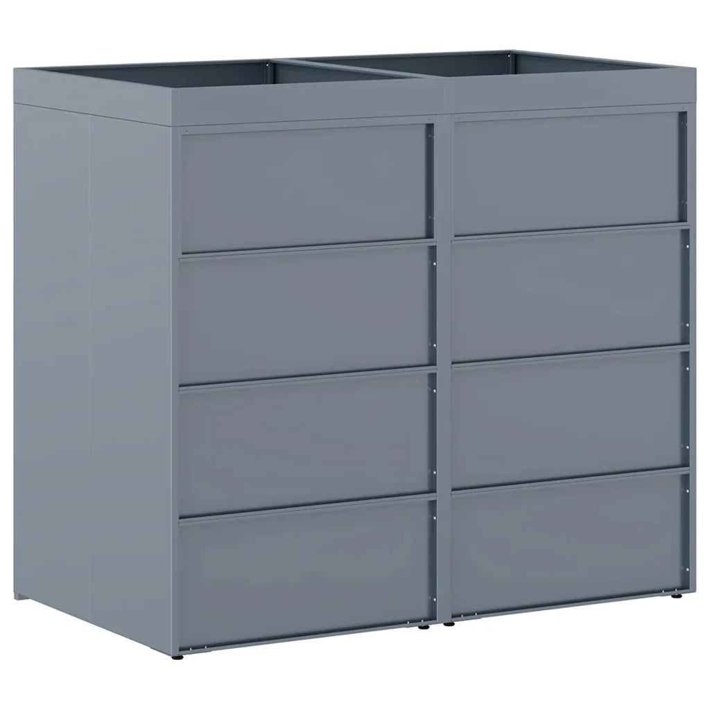 Contenitore per Rifiuti per 2 Bidoni Grigio chiaro CFW3659167