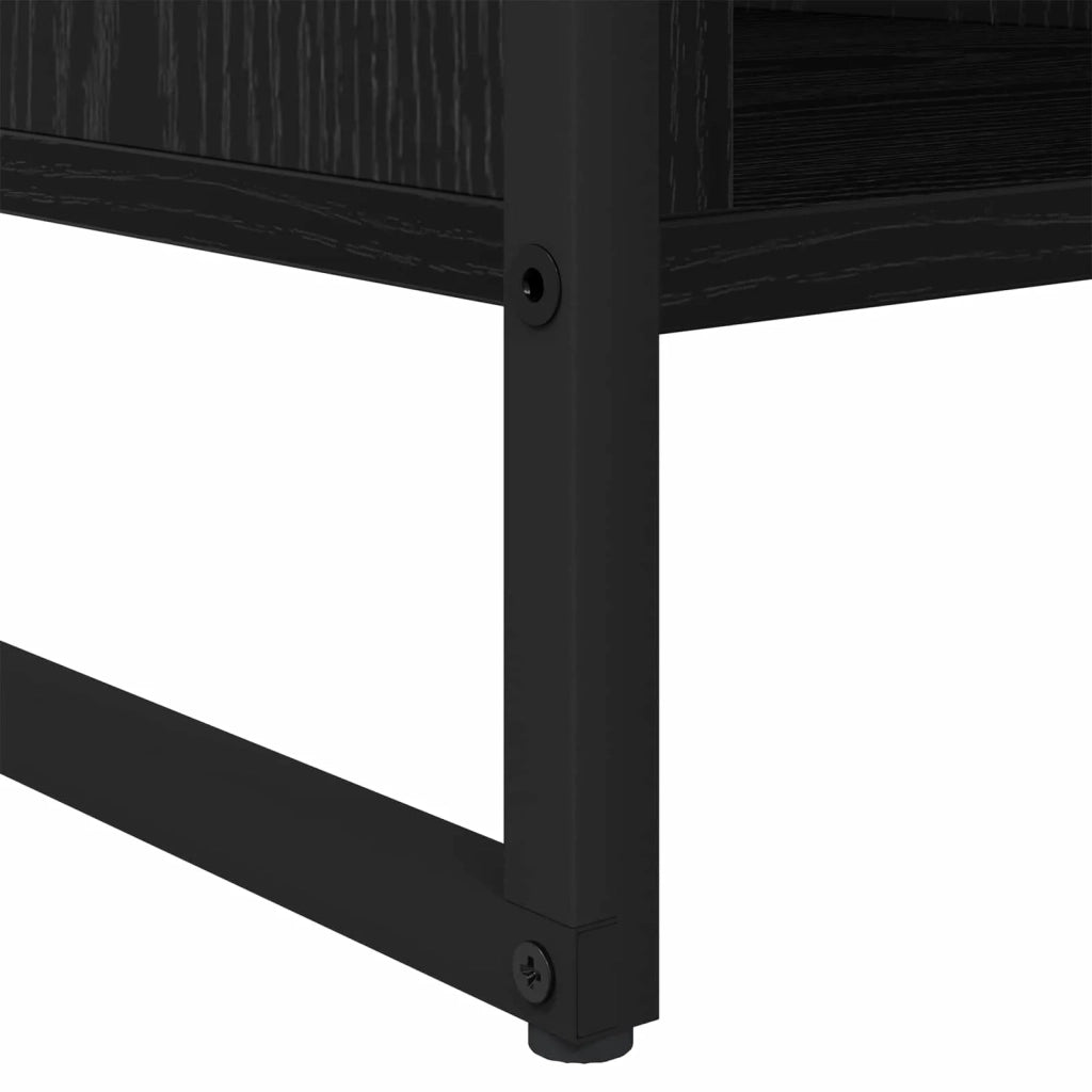 Tavolino da salotto Rovere Nero 80 x 50 x 40 cm 886432
