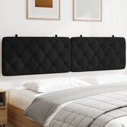Cuscino Testiera-Cuscino per Testiera Nero 200 cm in Velluto