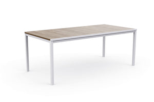 Tavolo da Giardino Keter Porto 200x95x75 cm Deco Coat Piano Effetto Legno Frassino