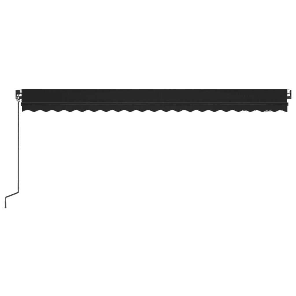 Tenda da Sole Retrattile Manuale 500x350 cm Antracite 3069219