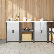 Set di Stoccaggio per Cucina 3 pcs Argento Acciaio inossidabile