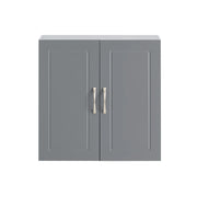 Armadietto pensile da bagno Mobile da parete per il cucina 2 ante 60x30x30cm Grigio FRG231-DG