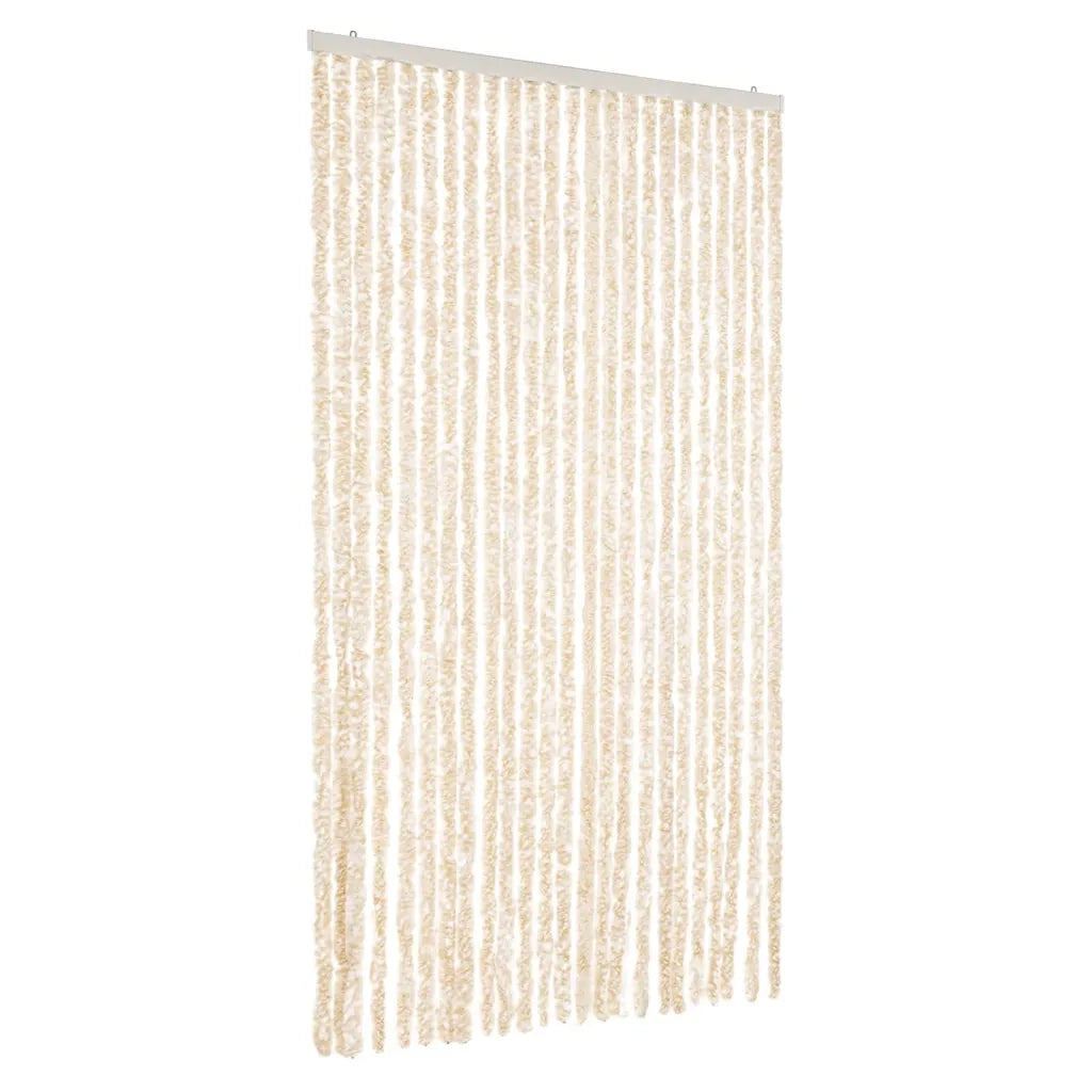 Tenda Antimosche Beige e Bianca 100x200 cm in Ciniglia CFW5988862