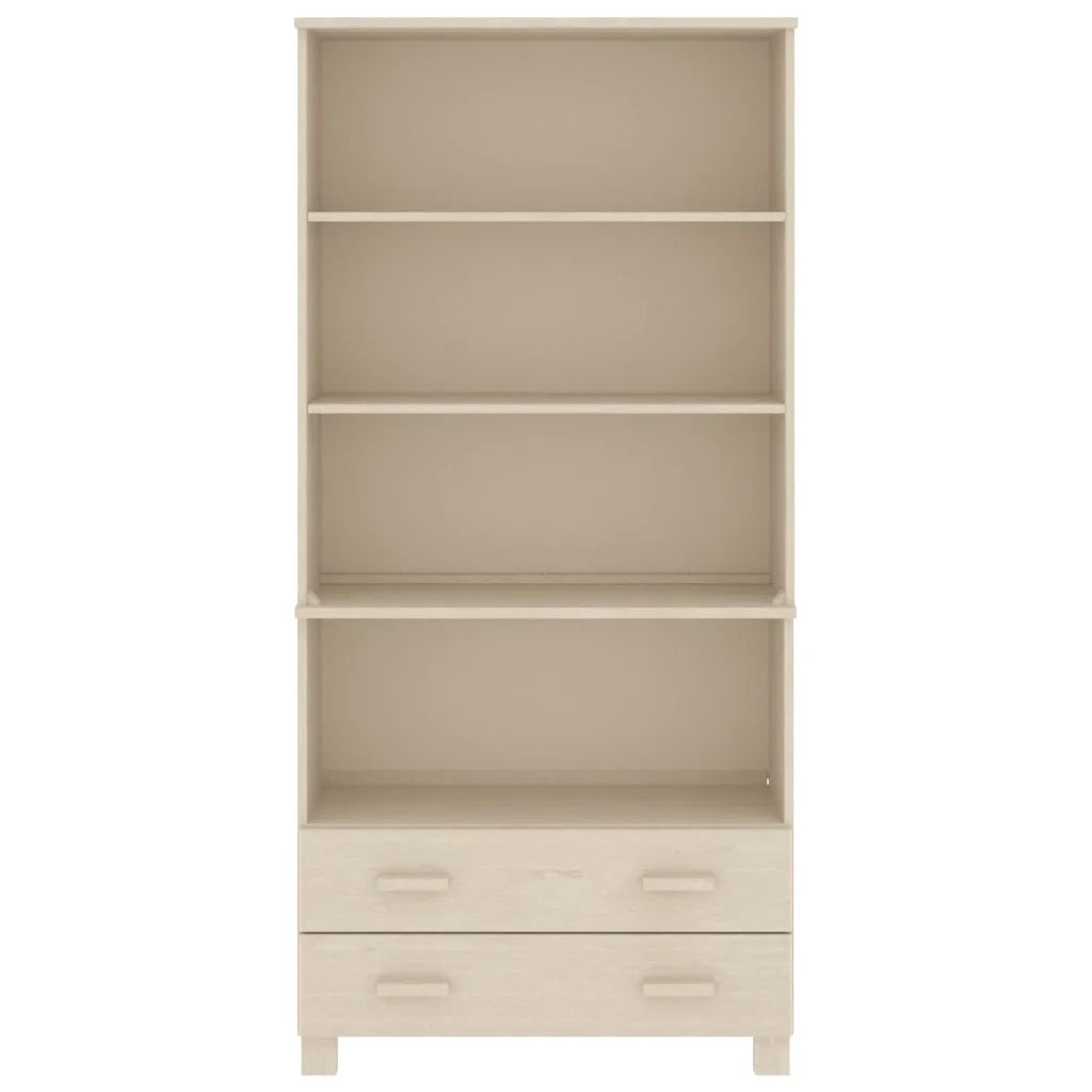 Credenza-Buffet-Armadio da cucina HAMAR in Legno Massello di Pino Marrone 371459