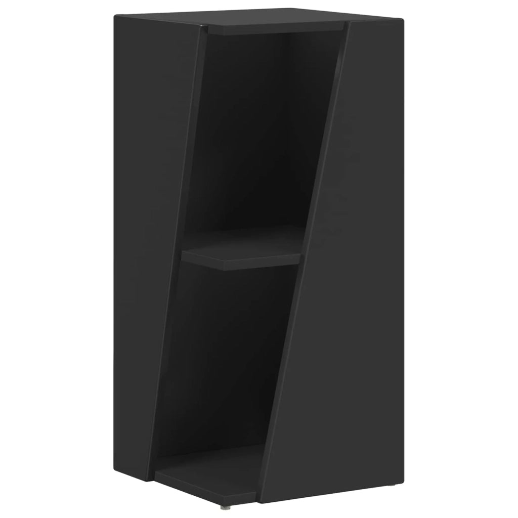 Mensola laterale Nero 33 x 32 x 70,5 cm Legno multistrato