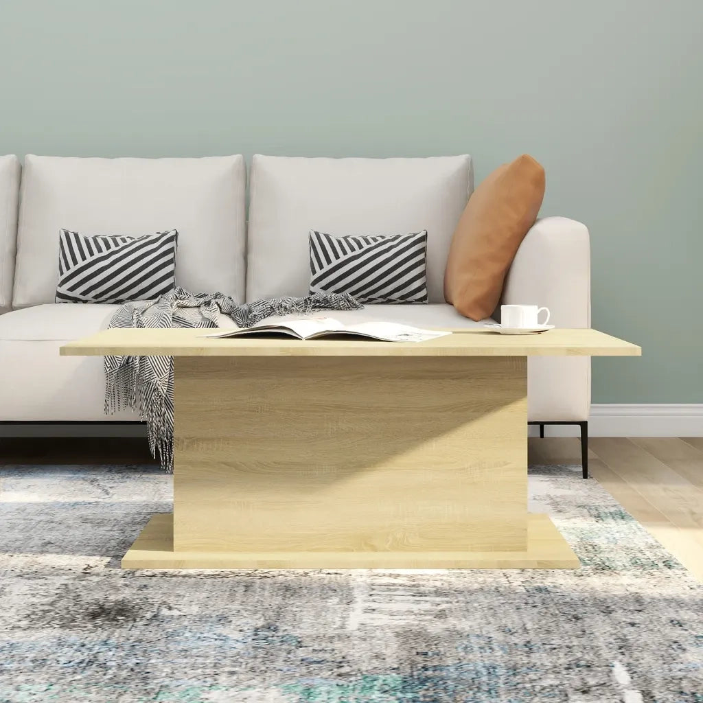 Tavolino da salotto | Tavolino da caff¨¨ | Tavolino da Soggiorno Rovere Sonoma 102x55,5x40 cm in Truciolato