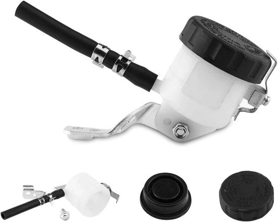 Reservatorio con montaggio per forcella per motocicletta Anteriore cilindro principale Serbatoio pompa olio Bottiglia contenitore liquido Reservatorio per SV650 03-09 SV100S 03-07