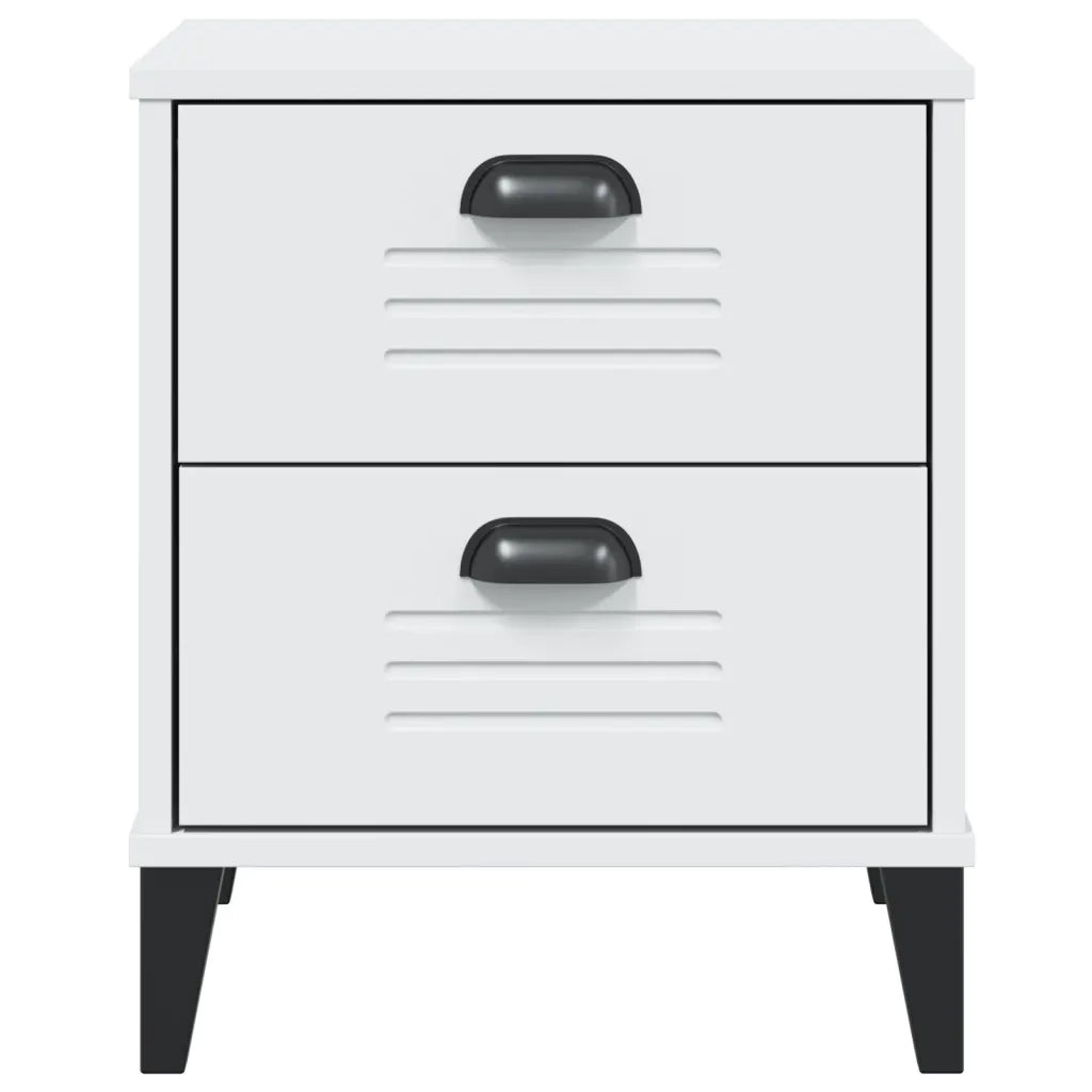 Comodino VIKEN Bianco in Legno Multistrato 374908