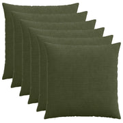 Federa 6 pcs HEERLEN Verde 80 x 80 cm corduroy 913602