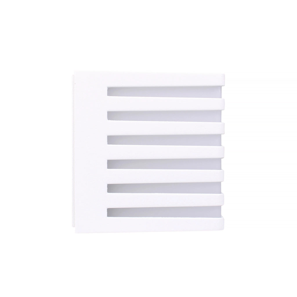 APPLIQUE LED CUBO DA ESTERNO IP54 IN ALLUMINIO BIANCO ILLUMINAZIONE NATURALE 4000K - IDEALE PER GIARDINI E FACCIATE