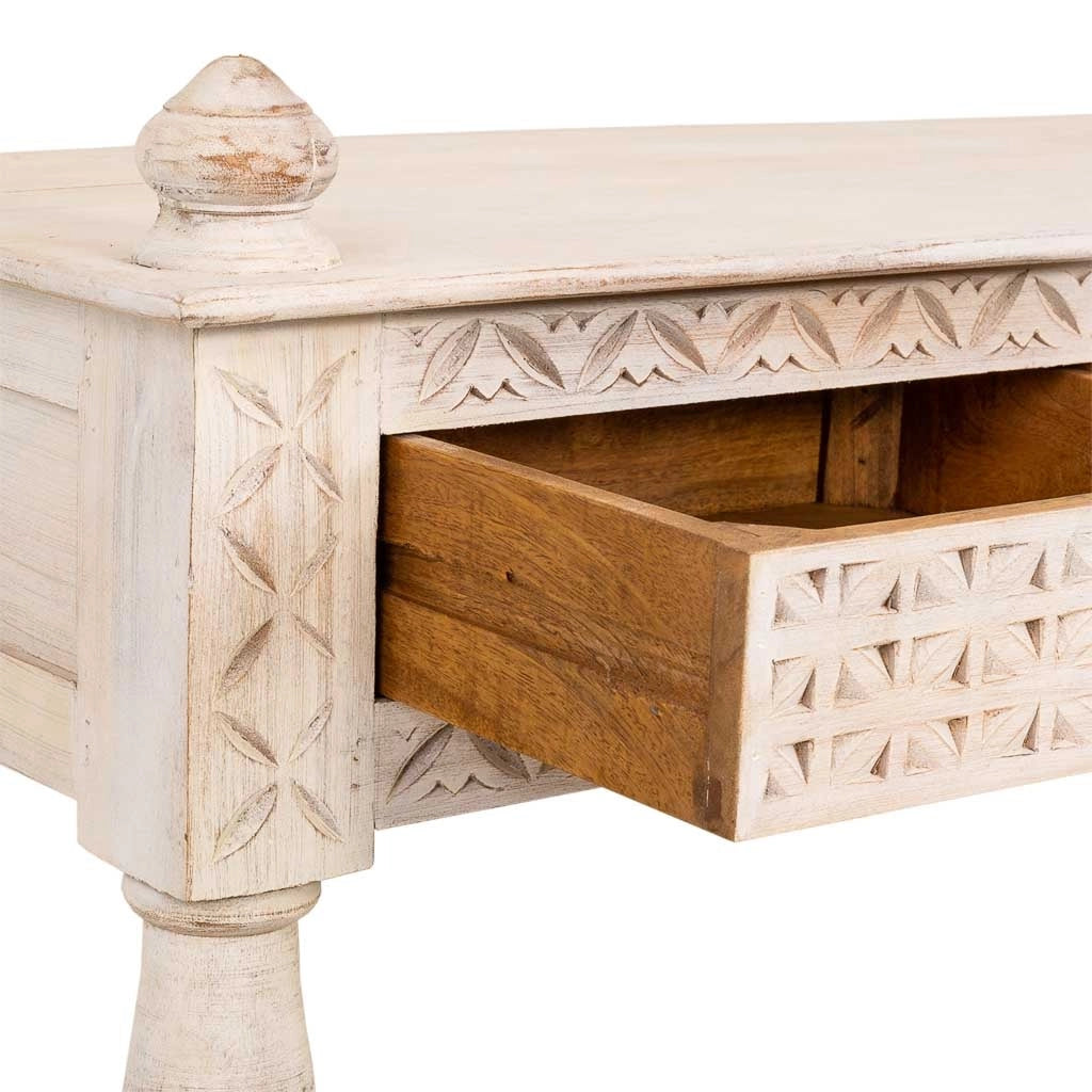 Mueble de entrada in legno finitura artigianale 196x46x97h cm