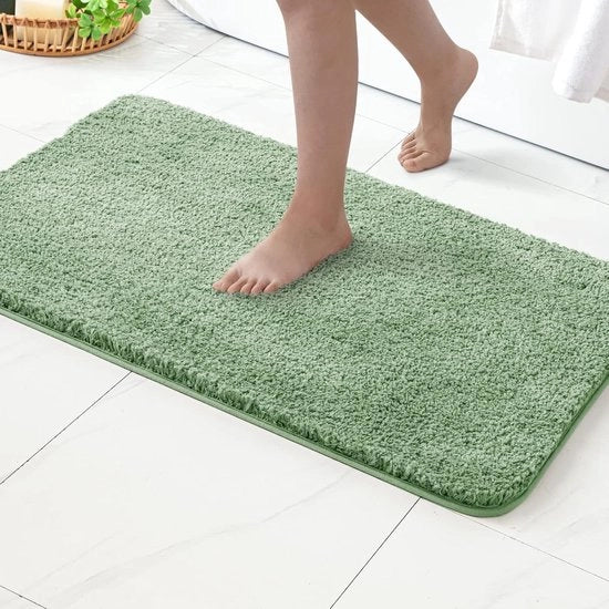 Matto di bagno morbido con fondo antiscivolo - Assorbente e lavabile - 40x60 cm