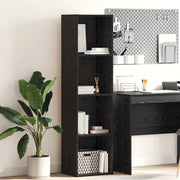 vidaXL Libreria Rovere nero 40 x 30 x 152 cm Legno multistrato