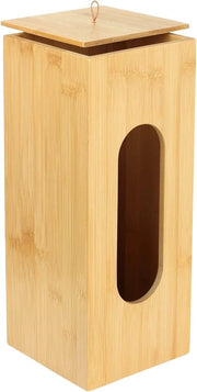 Supporto per rotoli di carta igienica in bambù, 15 x 15 x 33 cm, per 3 rotoli