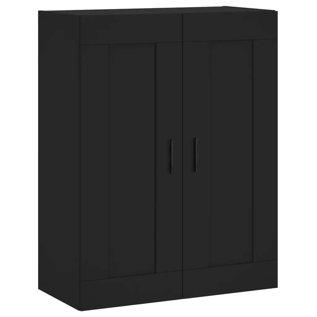 Mobile a Parete Nero 69,5x34,90 cm in Legno Multistrato 830397
