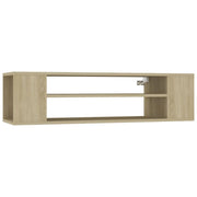 Mobile TV multimediale mensola TV credenza TV montaggio a parete rovere Sonoma 100 x 30 x 26,5 cm legno ingegnerizzato marrone 02_0028493