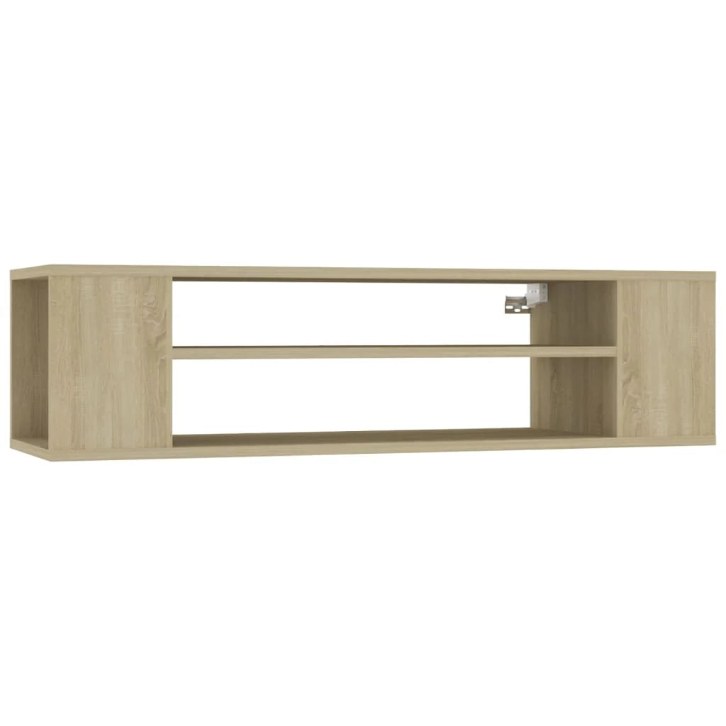 Mobile TV multimediale mensola TV credenza TV montaggio a parete rovere Sonoma 100 x 30 x 26,5 cm legno ingegnerizzato marrone 02_0028493