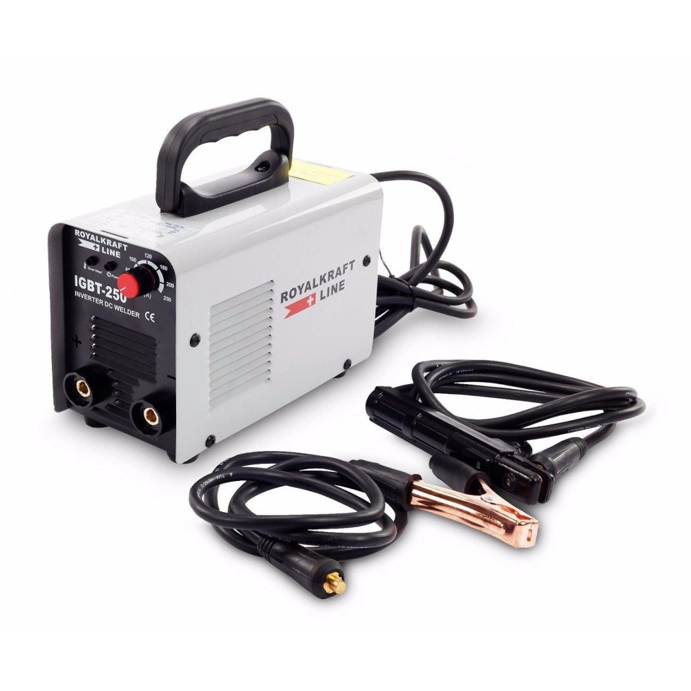 Trade Shop - Saldatrice A Elettrodo Elettrica Inverter Igbt Saldatura 250a Fabbro Cavo 2mt -