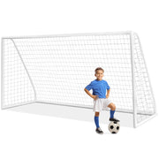 Porta da calcio 365x182cm con struttura in PVC rete ad alta resistenza, Porta da calcio resistente alle intemperie-Ricreazione outdoor