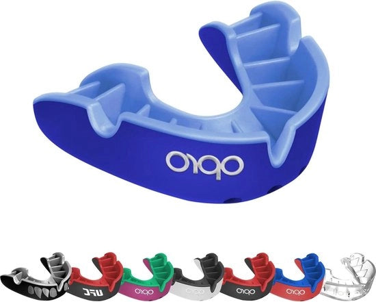 Protezione Sportiva Livello Argento con Spatola - Adulti e Bambini - Protezione del Denti - Tecnologia di Montaggio - Hockey Lacrosse Rugby MMA Boxe