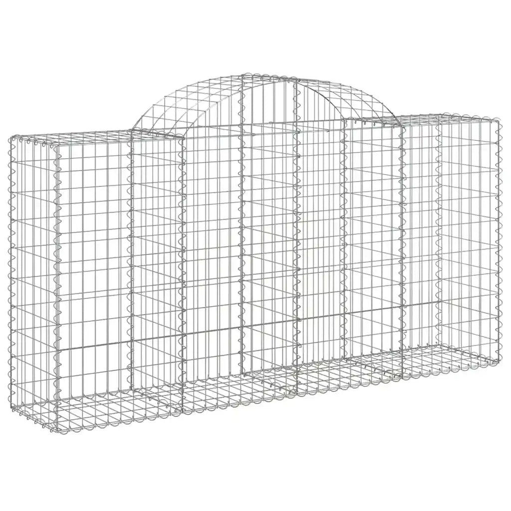 Cesti Gabbioni ad Arco 40 pz 200x50x100/120 cm Ferro Zincato 3146338