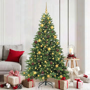 Albero di Natale artificiale con 300 LED Verde 180 cm PE e PVC 3397546