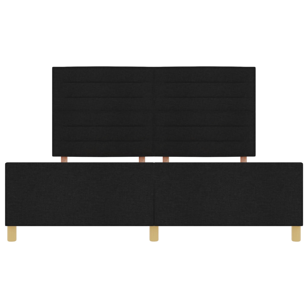 Struttura letto  nera 180x200 cm in tessuto