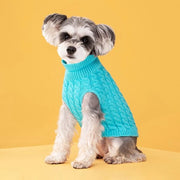 Puppy Coltrui Effen per Cani e Gatti - Vestito di Pelo per Cani - Impermeabile per Cani - Coltrina per Cani - Vestito di Pelo per Cani - Kleding per Cani - Coltrina per Cani - Dimensione S - Blu Celeste