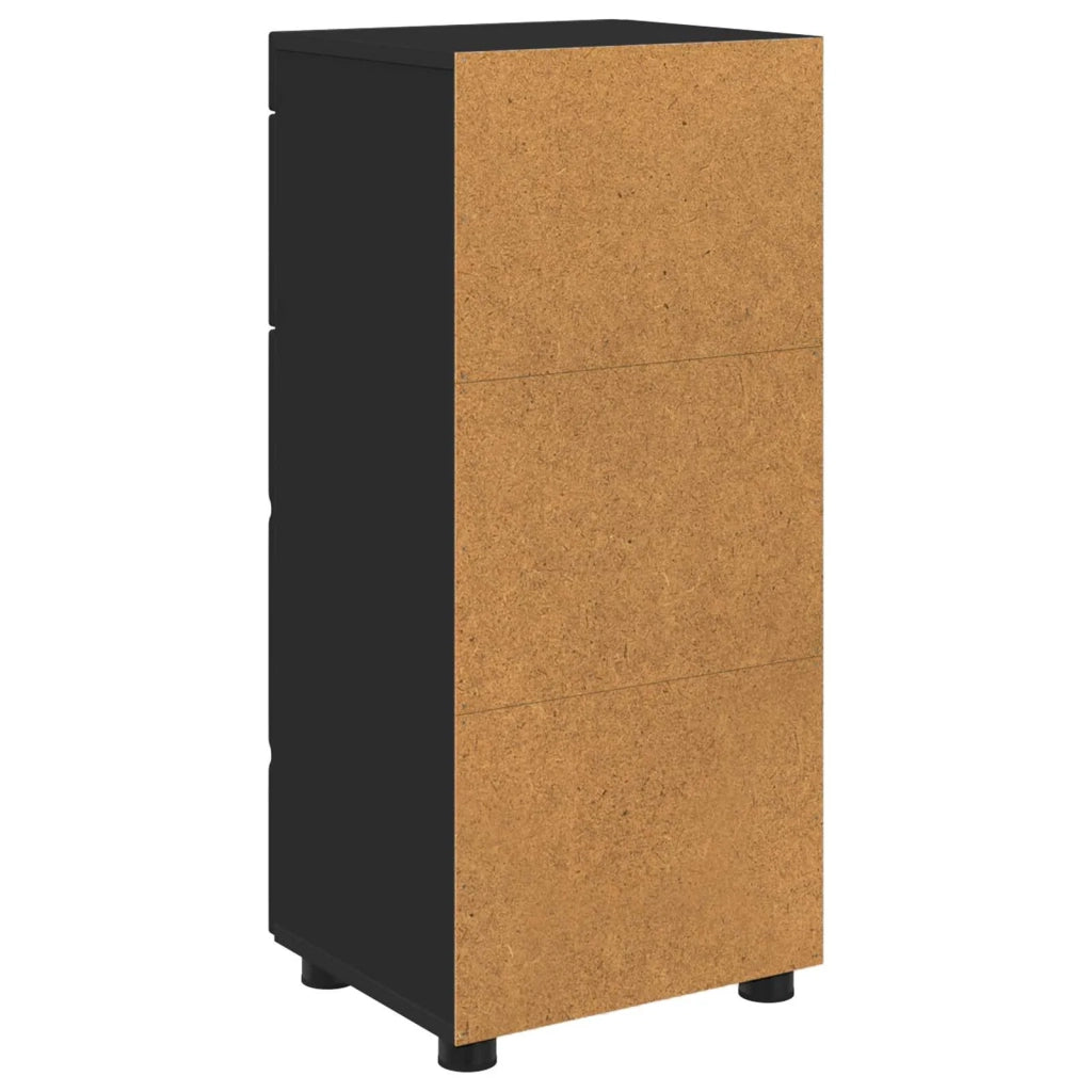 Set di Armadi da Bagno | Armadio da bagno TULUM Nero 37 x 31,5 x 82 cm