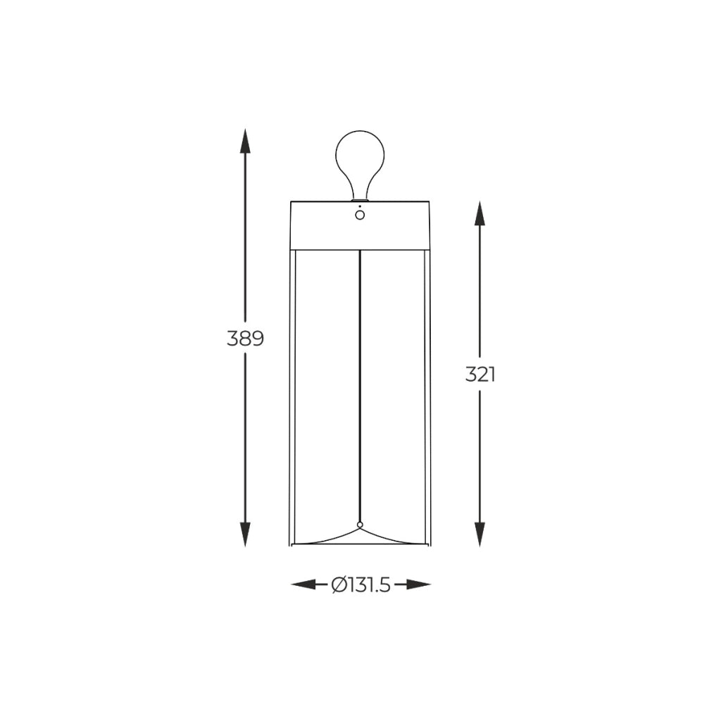 Lampada da tavolo LED ricaricabile Esterno 32cm Zuma