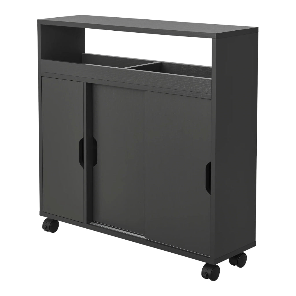 Mobile bagno grigio scuro con ante scorrevoli 03_0007668
