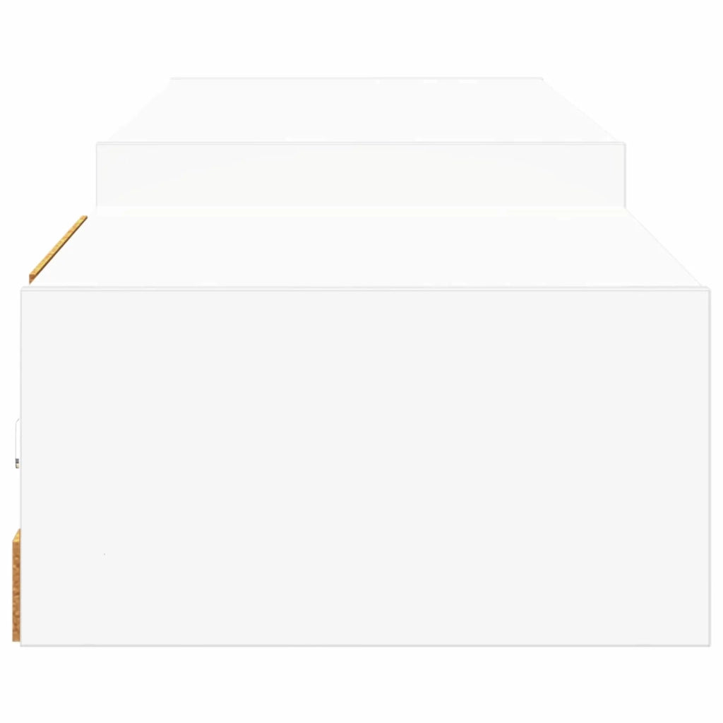 Mobile TV da Parete A parete-Credenza per TV sospesa Bianco 220 x 28 x 21 cm