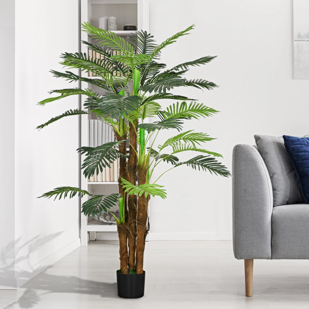 Palma Artificiale Decorativa con Vaso ¨C zephmum ¨C Verde 160 cm