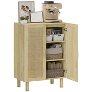 Armadio bohemien con ante a griglia e ripiani regolabili ¨C zephmum ¨C legno 73x41x102 cm