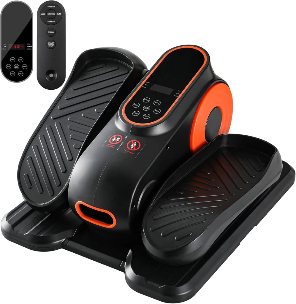 Trainer ellittico elettrico sotto scrivania con telecomando Trainer ellittico Pedal Trainer Trainer per gambe Stepper a velocità regolabile per Home Office Adolescenti per anziani e adulti