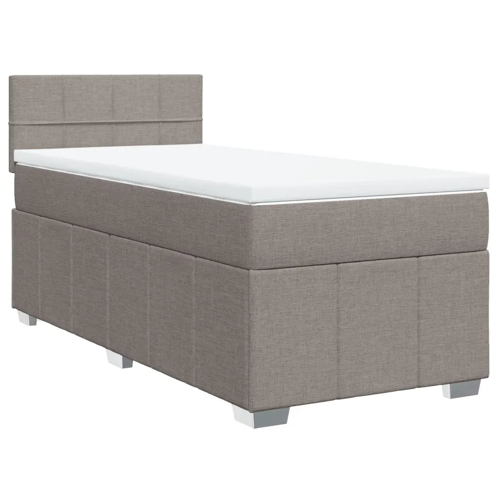 Giroletto a Molle con Materasso Tortora 100x200 cm in Tessuto 3289283