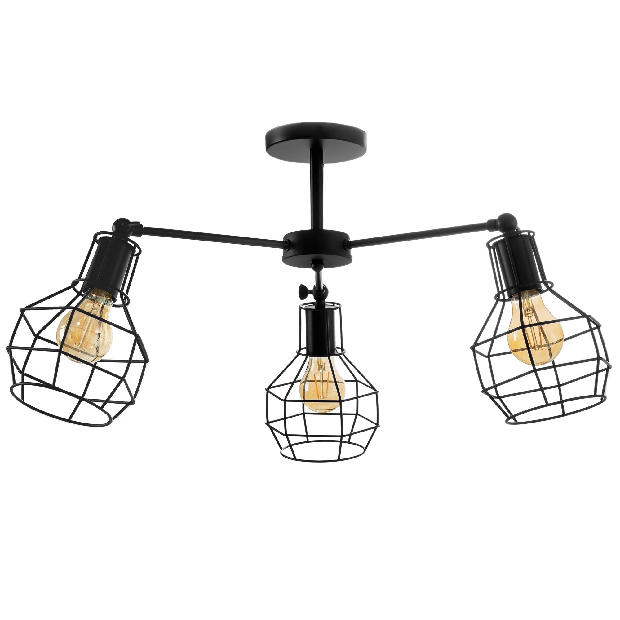 Lampada Da Soffitto Pensile Metallico Loft APP734-3C