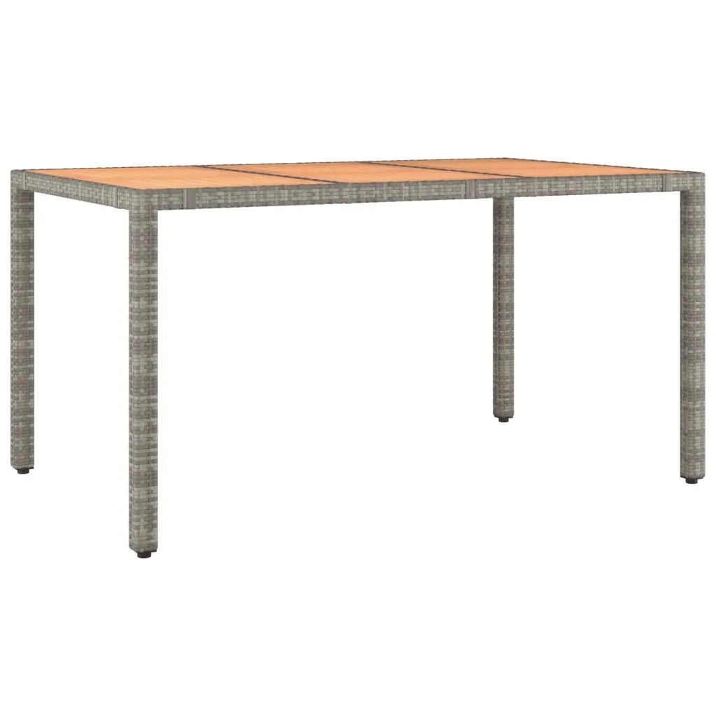Set da Pranzo da Giardino 7 pz con Cuscini in Polyrattan Grigio 3276728