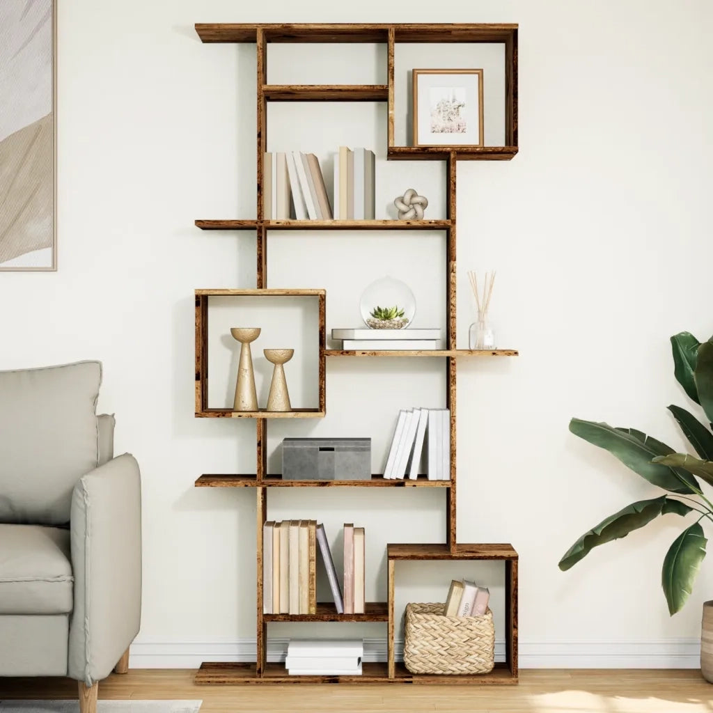 Libreria Legno Antico 92x29x188 cm in Legno Multistrato 3310323