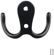 Hanger a muro a doppia testa in acciaio inossidabile con griglia di sostegno, design vintage, robusto e resistente all'usura.