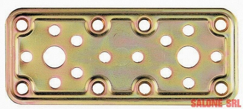 PIASTRA ACCIAIO 25 PZ.PER FISSAGGIO TRAVI LEGNO  50X160