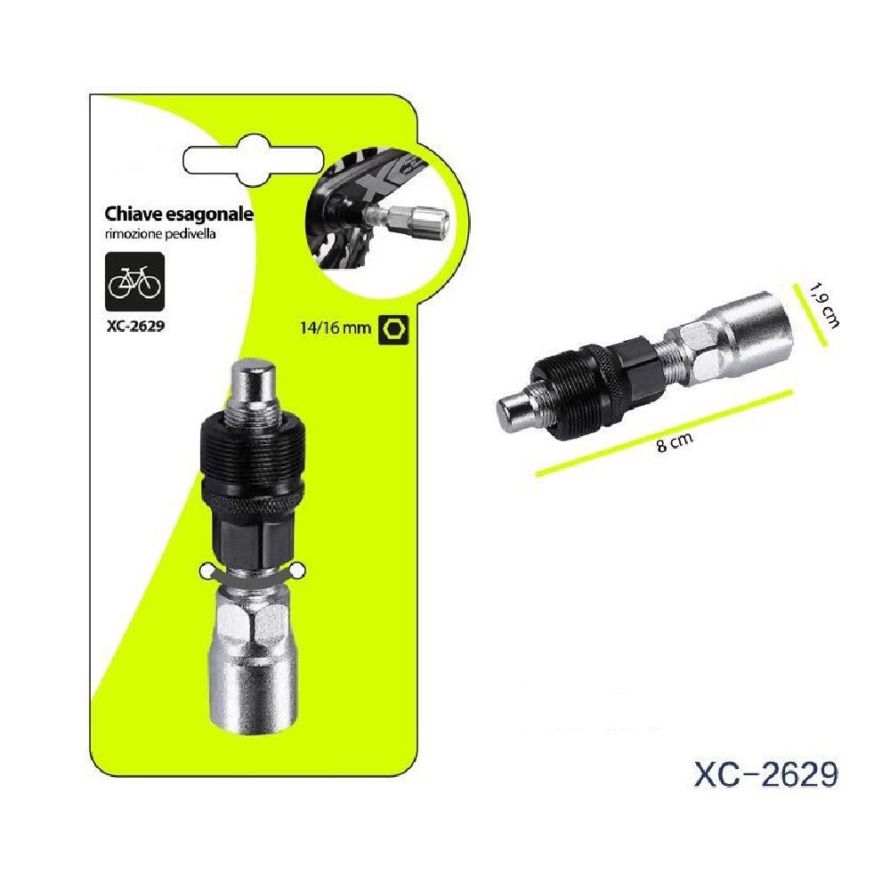 Trade Shop - Chiave Esagonale Estrattore Strumento Per Rimozione Pedivella Bicicletta Xc-2629 -