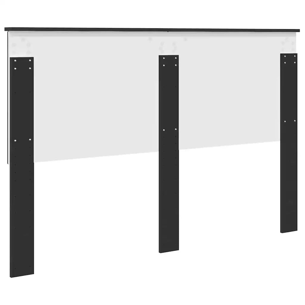 Testiera-Testata-Testiera Decorativa Rovere Nero 150 cm Legno multistrato 460968