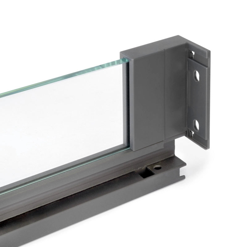 Cassetto esterno Vertex 40 kg con laterale in vetro 131 mm di altezza, 450 mm di profondità, Acciaio, Alluminio e Vetro