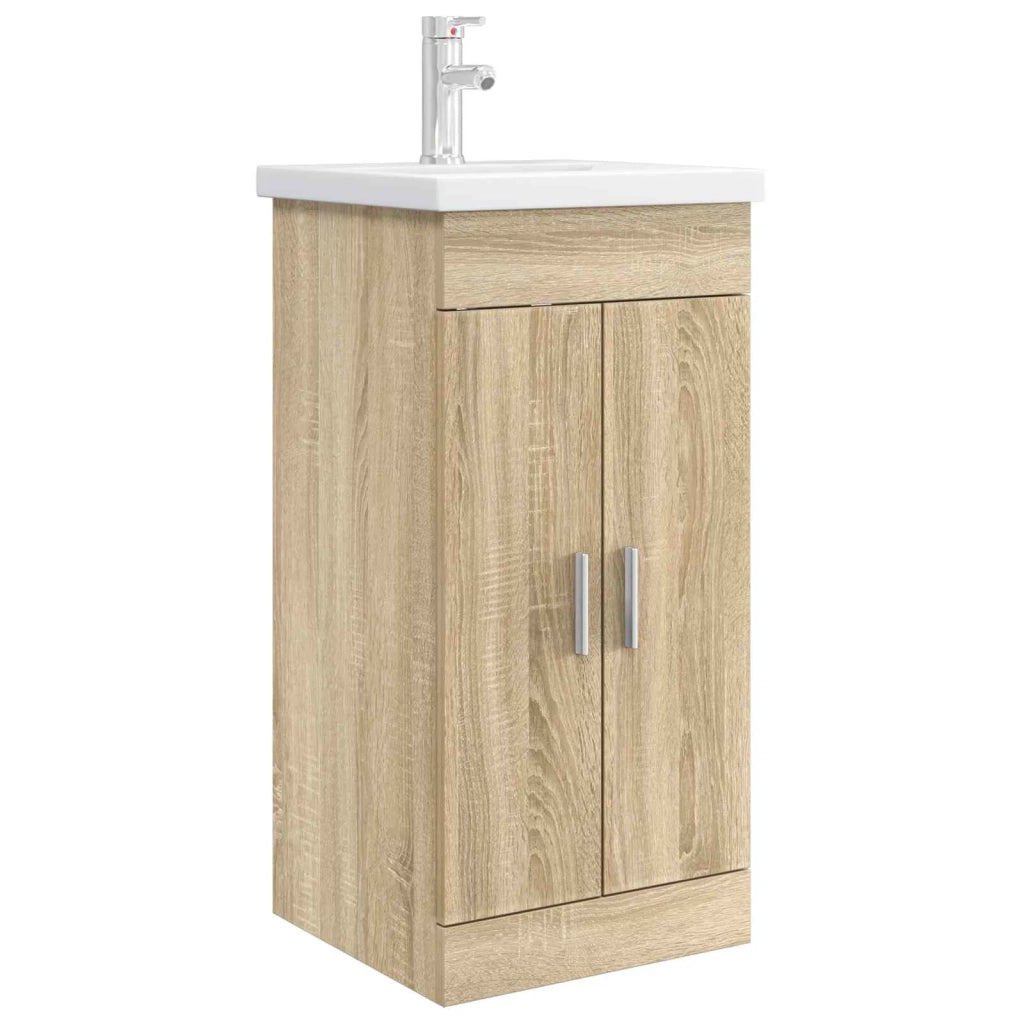 Mobile da bagno con lavabo Rovere Sonoma 42 x 40 x 84,5 cm 890674